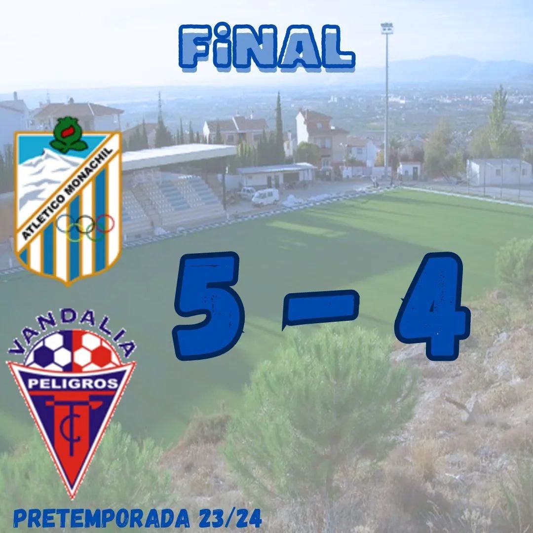Atletico Monachil (@atcomonachil) on Twitter photo 𝐑𝐄𝐒𝐔𝐋𝐓𝐀𝐃𝐎 𝐅𝐈𝐍𝐀𝐋 𝐀𝐌𝐈𝐒𝐓𝐎𝐒𝐎
Partido típico de pretemporada entre dos conjuntos que lo dejaron todo sobre el verde.
Gracias <a href="/VandaliaCF/">VandaliaCF</a> por vuestra visita y os deseamos una gran temporada
🔜🚨Próximo encuentro: Viernes 18/08 21:00 h. frente al UD Maracena LNJ 𝐑𝐄𝐒𝐔𝐋𝐓𝐀𝐃𝐎 𝐅𝐈𝐍𝐀𝐋 𝐀𝐌𝐈𝐒𝐓𝐎𝐒𝐎
Partido típico de pretemporada entre dos conjuntos que lo dejaron todo sobre el verde.
Gracias <a href="/VandaliaCF/">VandaliaCF</a> por vuestra visita y os deseamos una gran temporada
🔜🚨Próximo encuentro: Viernes 18/08 21:00 h. frente al UD Maracena LNJ