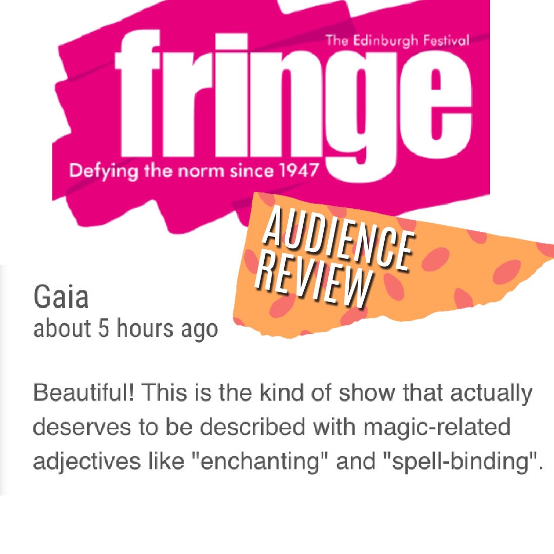 ❤️💜🌿 loved this #edfringe review for Tam Lin : A Future Tale! Next performing this on Sunday at @ScotStoryCentre with @kirstylogan and @estherkateswift tix from edfringe.com