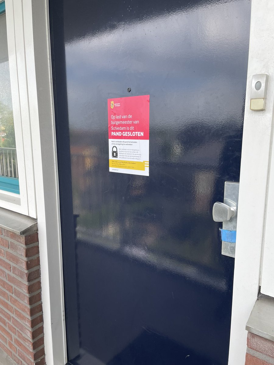 Interventieteam Ondermijning heeft zojuist met <a href="/POL_Schiedam/">Politie Basisteam Schiedam</a> nav internetadvertentie en overlastklachten een controle uitgevoerd Over De Vesten. Onvergunde seksinrichting, 1 sekswerker werkend aangetroffen. Het pand is door de burgemeester met spoed gesloten.