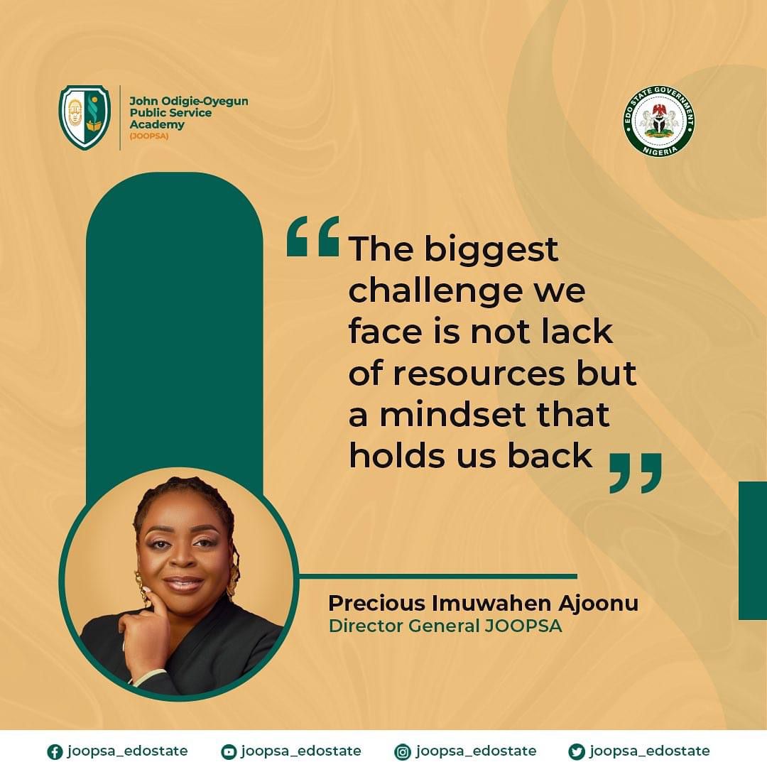 Maestroeddie1's tweet photo. John-Odigie Oyegun Public Service Academy (JOOPSA) is a world class academy dedicated to accelerating human capital development in the public service.
#JOOPSA
#CountdownToLaunch
#ExcellenceOnDisplay
#JOOPSAlaunch
@PreciousAjoonu @Ruth_agwulobi @nasodigie @stephenosawaru https://t.co/IotYvwhAWp