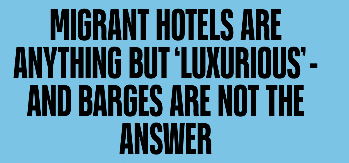 sianushka's tweet photo. 🔴 NEW🔴
As the Government puts migrant people on boats and calls hotel accommodation "luxurious" and a "pull factor", I reveal the experiences of people seeking asylum in hotels attacked by the far right 
@theleaduk https://t.co/HvfPNgFRQP
