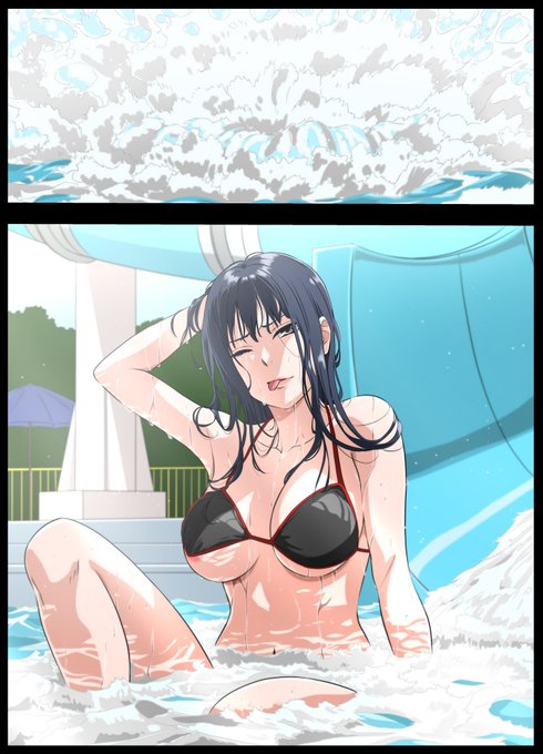 今週の次女ちゃん#273『ウォータースライダー』
双子姉「・・すっごいわね!!」 