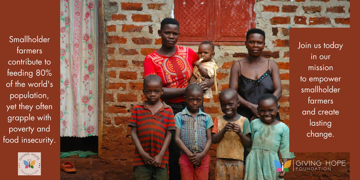 At #GivingHopeFoundation we strive to empower #smallholderfarmers through sustainable agricultural practices.

But how do we accomplish this goal?

We are engaged in two primary projects: "Give a Rabbit" and "Give a Bamboo Seedling".

Follow us for more information!