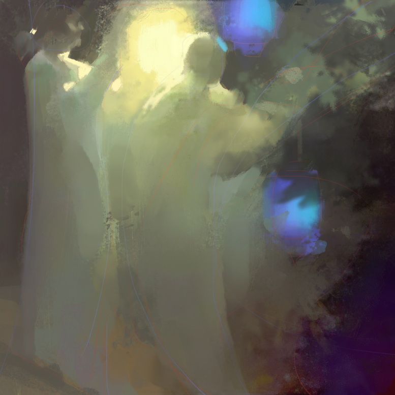 Today's sketch, going for a little magic and mystery.