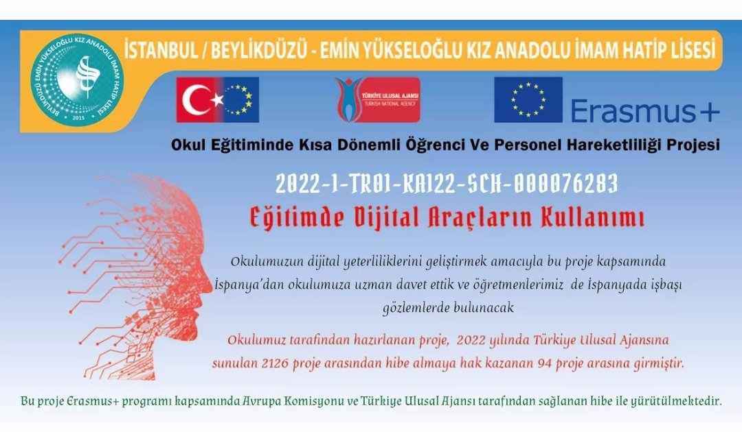 YukselogluA's tweet photo. Okulumuz KA122 "Eğitimde Dijital Araçların Kullanımı" ile eğitimde dijital araçları etkin bir şekilde kullanma kabiliyetini geliştirmeyi hedeflediğimiz projeyi başarıyla yürüttü.
@meb_dinogretimi @ist_mem_din @Beylikduzu_mem
https://t.co/srdoJUiZ3m https://t.co/7t0v35cAk7