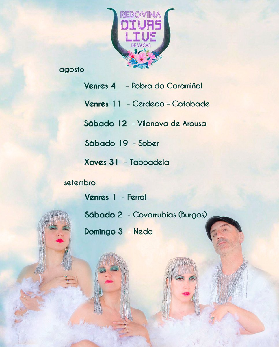 DE VACAS (@devacasdv) on Twitter photo 💝 aquí tedes máis datas de concertos✨️✨️ 💝 aquí tedes máis datas de concertos✨️✨️