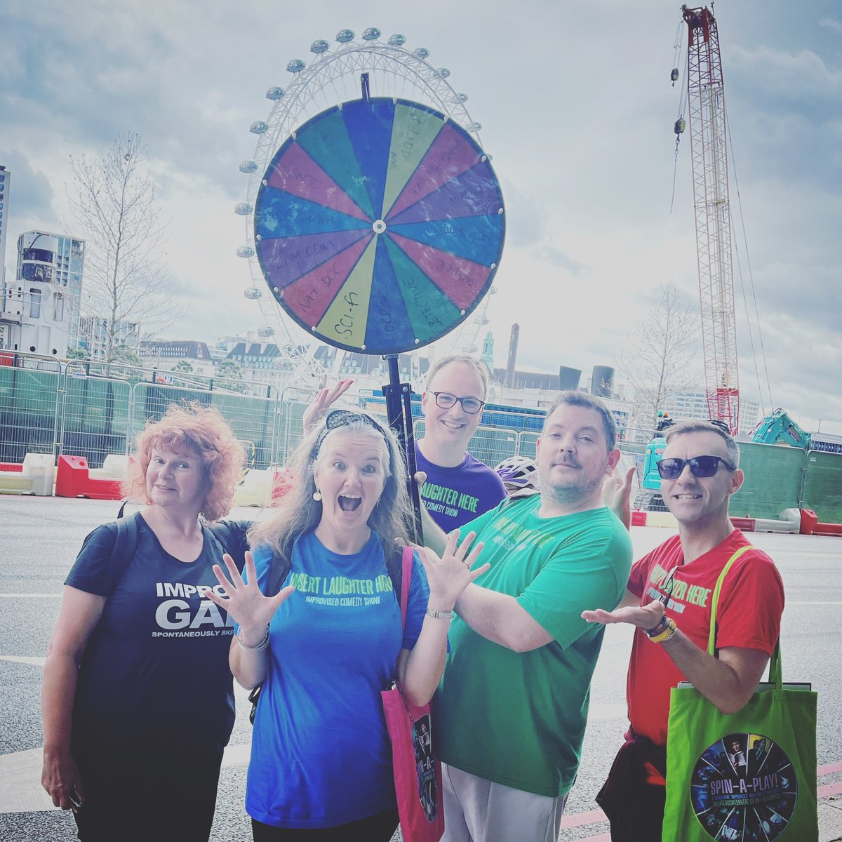 We’re out and about in London again today, but which wheel should we spin? 🤔 Stop us for a spin of the wheel if you see us!

#CamdenFringe <a href="/museumofcomedy/">Museum of Comedy</a> <a href="/CamdenFringe/">Camden Fringe</a>