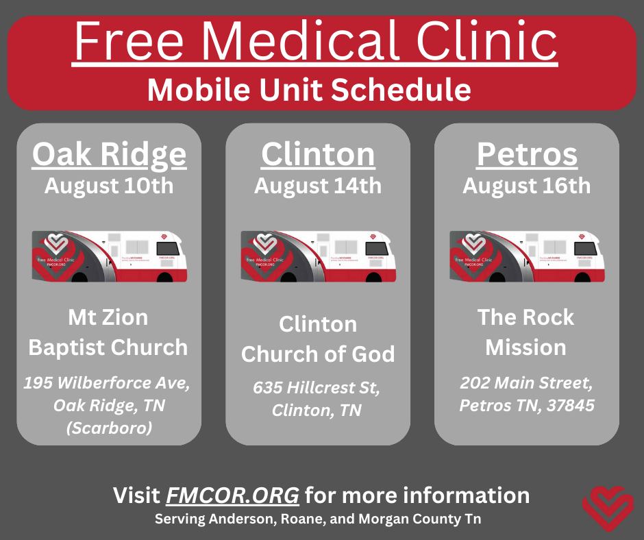 Check out our upcoming mobile clinic dates
