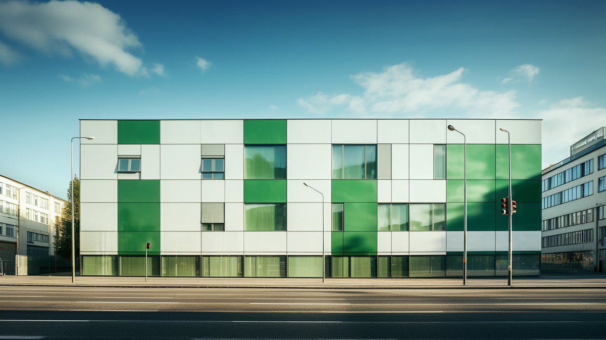 🍀 New color: Green, a symbol of sustainability in your building. Up to 126W/sqm power, this crystalline silicon glass boasts hidden cells. How would you incorporate this eco-chic shade into your design? Share your opinion! 💬🏢 #SustainableColor #GreenFuture #BIPV #OnyxSolar