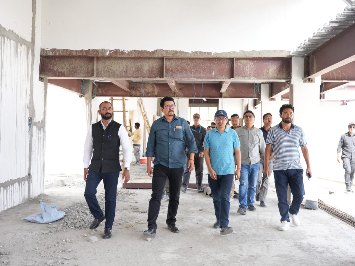 LAHDC_LEH's tweet photo. CEC @tashi_gyalson along with MP Ladakh @jtnladakh, Dy Chairman @Angchuk5, Secy Sports @Ravinder_Dangi1 &amp; @DC_Leh_Official Santosh Sukhadeve visited Astroturf Open Stadium to inspect ongoing preparations for upcoming 'Climate Cup' Football Tournament. https://t.co/1rN44f63D1