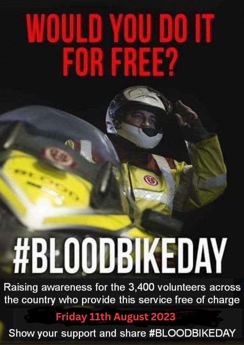 It’s National #bloodbikeday celebrating all #volunteers who dedicate themselves to a free service for the #NHS 
This years theme is  “Partnerships”…..
#teamwork #bloodbikeday #ridingforlife  #itswhatwedo #cornwallbloodbikes