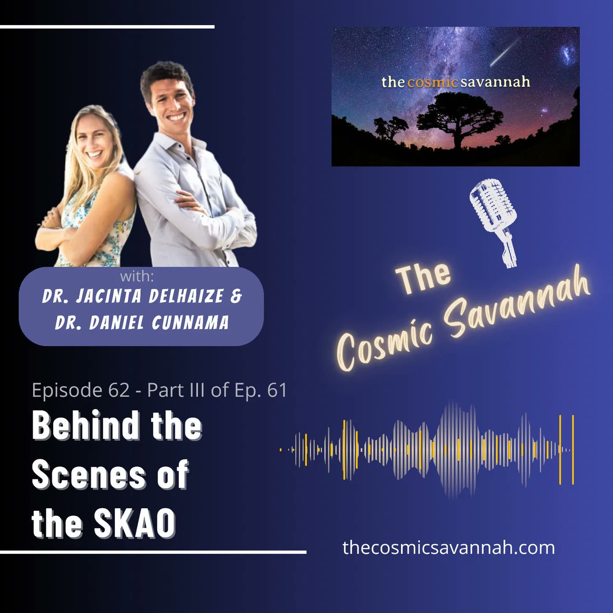 SKA Observatory (@skao) on Twitter photo Want some great weekend listening? The <a href="/cosmicsavannah/">The Cosmic Savannah</a> #podcast has 3οΈβ£ new episodes on the SKAO! Hosts <a href="/jdelhaize/">Dr Jacinta Delhaize</a> and <a href="/DanielCunnama/">Dr Daniel Cunnama</a> look back at our construction commencement ceremonies π¦πΊπΏπ¦, and chat in-depth with <a href="/SKA_DG/">Philip Diamond</a> Prof. Philip Diamond. Listen now loom.ly/xaji4bM Want some great weekend listening? The <a href="/cosmicsavannah/">The Cosmic Savannah</a> #podcast has 3οΈβ£ new episodes on the SKAO! Hosts <a href="/jdelhaize/">Dr Jacinta Delhaize</a> and <a href="/DanielCunnama/">Dr Daniel Cunnama</a> look back at our construction commencement ceremonies π¦πΊπΏπ¦, and chat in-depth with <a href="/SKA_DG/">Philip Diamond</a> Prof. Philip Diamond. Listen now loom.ly/xaji4bM