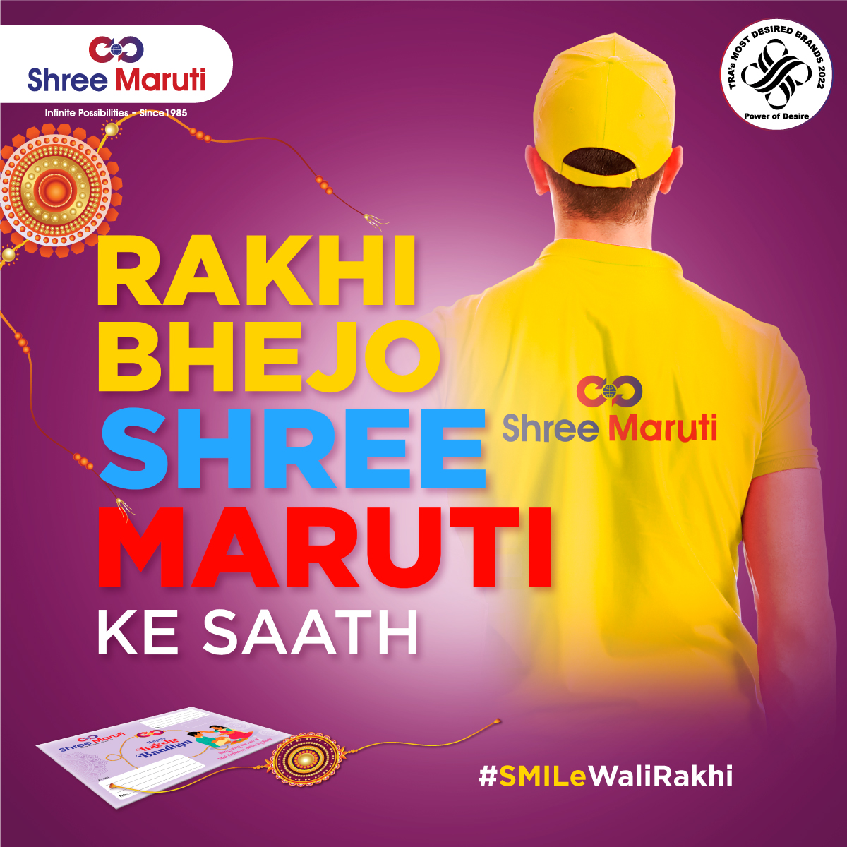ShreeMaruti_Ind's tweet photo. This Raksha Bandhan send Rakhi to your Brother with Shree Maruti Delivery service. #SMILeWaliRakhi
#rakhiwithshreemaruti #RakshaBandhan #rakhi #rakhispecial #ShreeMaruti #fastdelivery #FastTrack #supplychain #nextdaydelivery #parceldeliveryservice #quickdelivery #rakhicourier https://t.co/0bU599tAzv