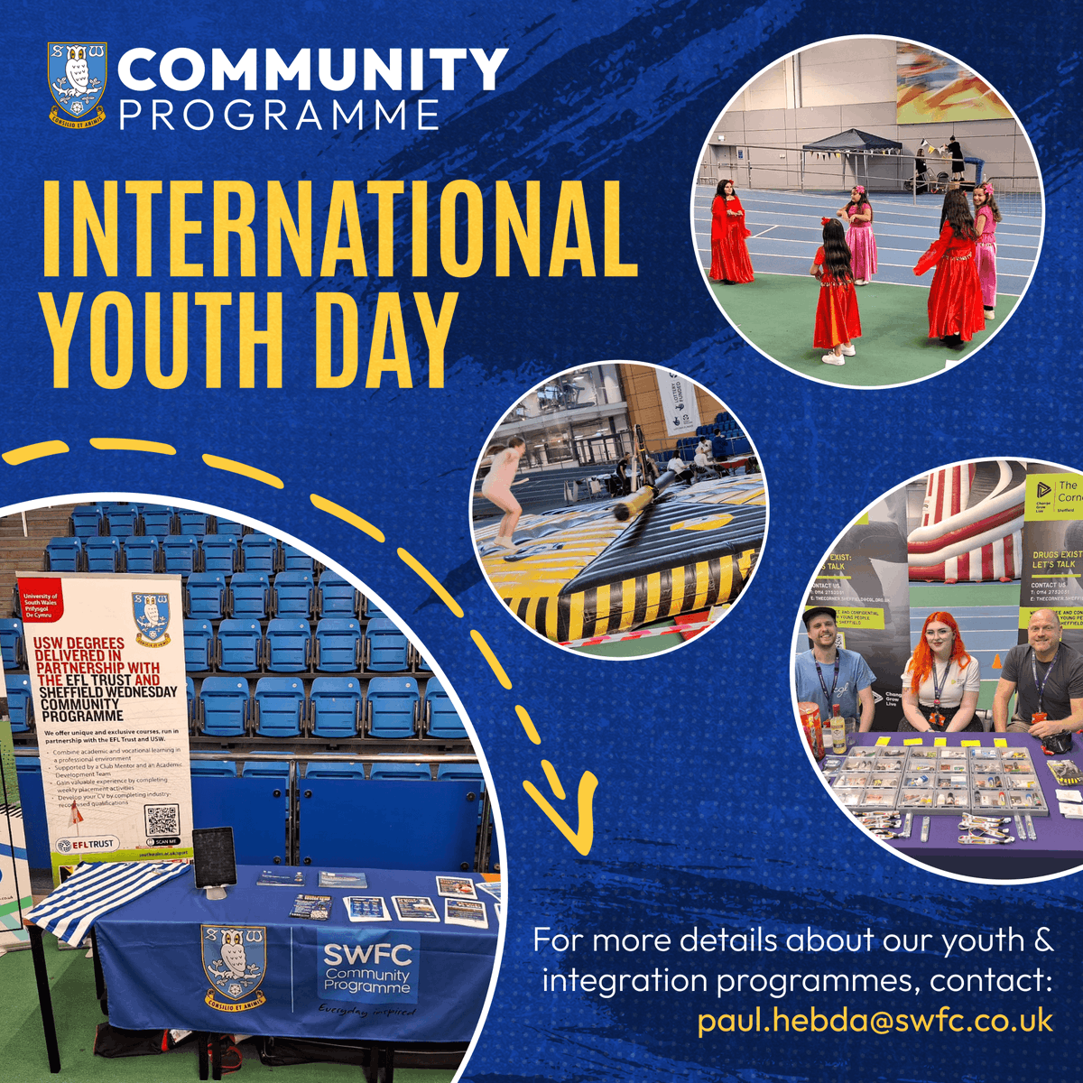Come and say hello 👋 to us today at @eissheff, where we're engaging with young people and local partners for #InternationalYouthDay 🙌

#YoungResidents #InternationalYouthDay2023 #SheffieldFutures #Door43