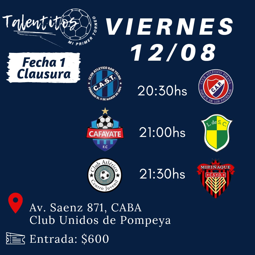clubsantelmo's tweet photo. 🏆 #Talentitos
👉 Lo que se juega este viernes
por @gusfaal74 https://t.co/rG9MaXkLDO