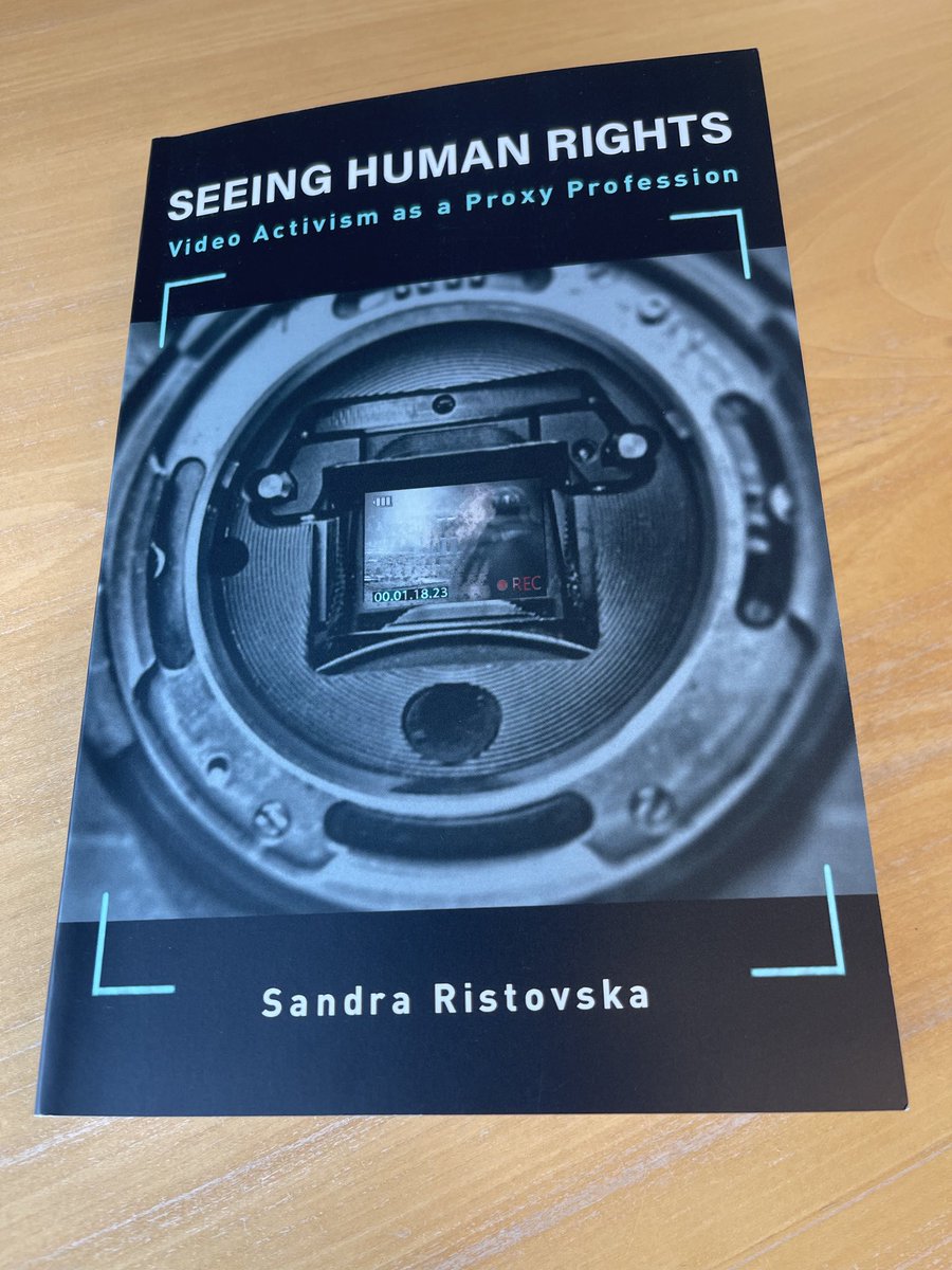 Nina Grønlykke Mollerup (@ninagmol) on Twitter photo Very happy to have FINALLY gotten my own copy of this important book by <a href="/s_ristovska/">Sandra Ristovska</a>, Seeing Human Rights - Video Activism as a Proxy Profession. Very happy to have FINALLY gotten my own copy of this important book by <a href="/s_ristovska/">Sandra Ristovska</a>, Seeing Human Rights - Video Activism as a Proxy Profession.