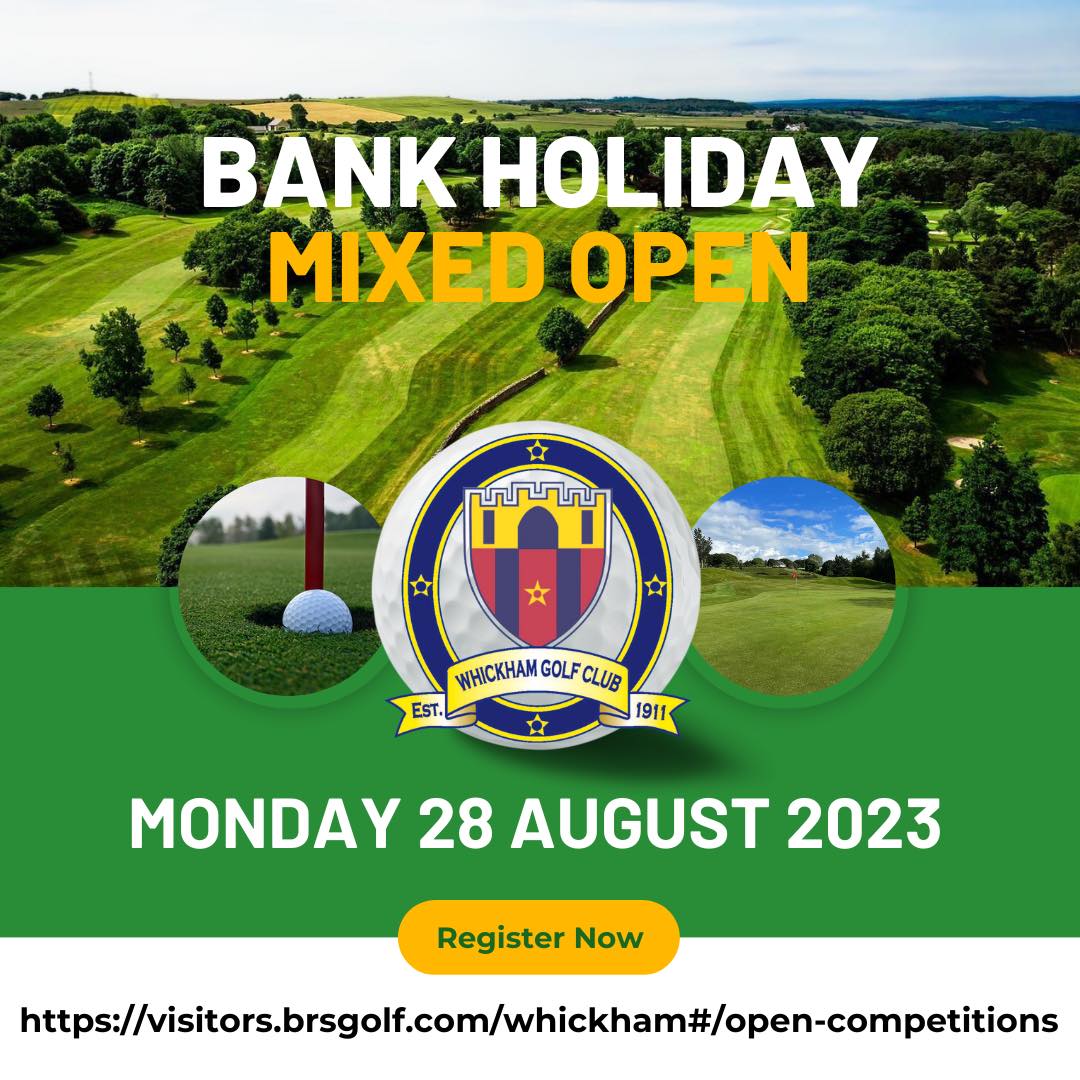 Late morning tee-times are available for the Bank Holiday Mixed Open on  Mon 28th Aug 2023. bit.ly/wgcopens
