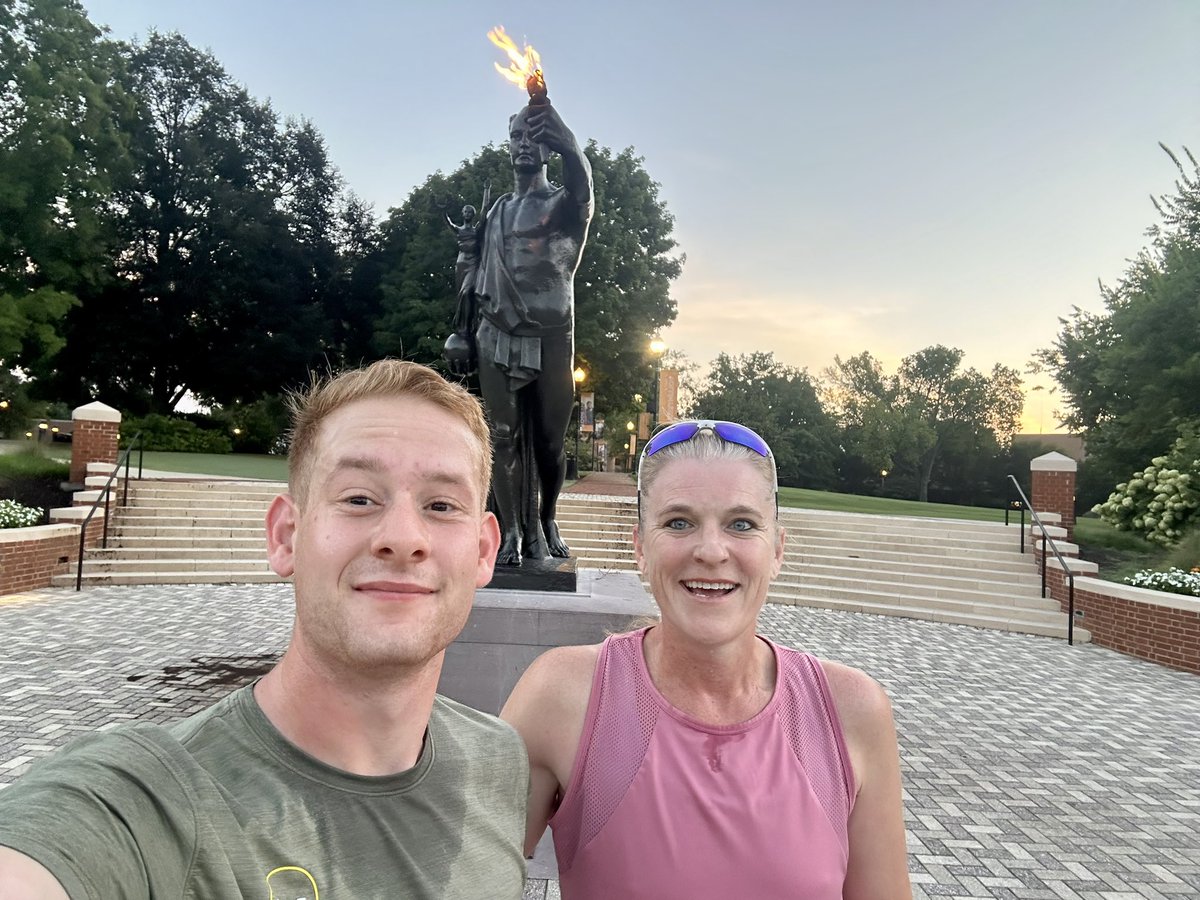 rmqueen_OSU's tweet photo. Couldn’t think of a better way to start the last day of #ASB2023 than with a run &amp; chat with the amazing @adluft around @UTKnoxville. Grateful for amazing students who become great friends and colleagues! @GranataLab @BEAMvt @VTEngineering https://t.co/SMDu8dK7Mw