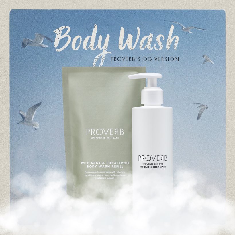 For all our swifties out there🤪 The Original Body Wash (Proverb’s OG Version) in the planets first home compostable, plastic free PAPER pouch to hold Body Wash Liquid 🙌 Shop yours on proverbskin.com