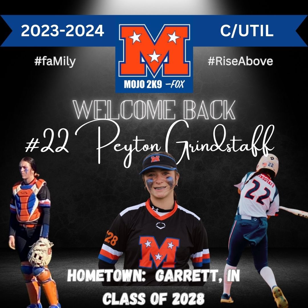 ArmorEliteFox's tweet photo. Introducing the @MOJO2K9FOX 2023-2024 roster we come at you with our catchers and are welcoming back #22 Peyton Grindstaff and family. #faMily #RiseAbove #MojoReloaded #Next @TnMojoFastpitch @PeytonG_22 https://t.co/tm9QSMVpSY