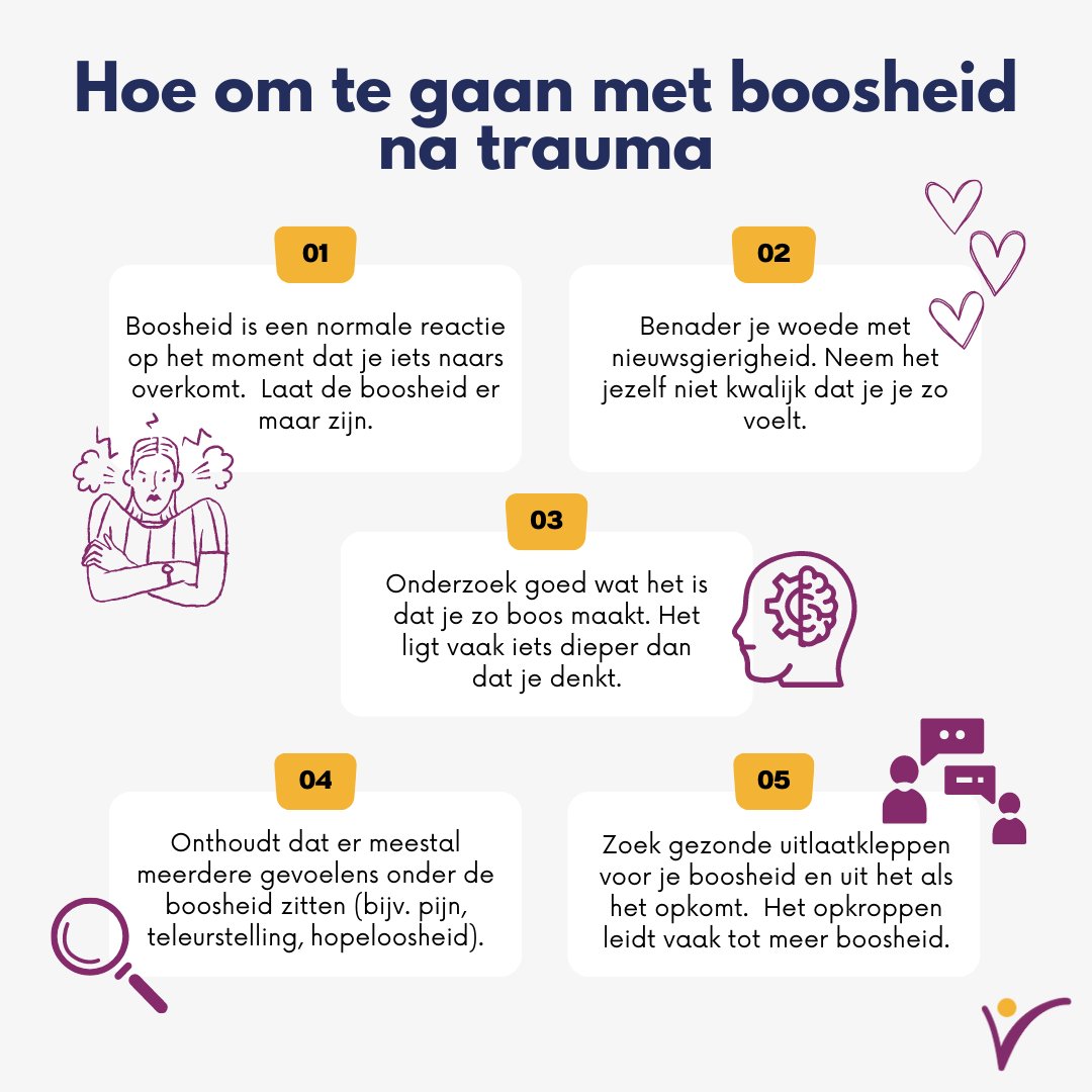 Heb jij iets naars meegemaakt en heb je sindsdien last van gevoelens van boosheid? Boosheid is een normale en reactie op trauma. Een hypnotherapeut kan je hierbij helpen. Zoek een therapeut bij jou in de buurt: hypnotherapie.nl/vind-therapeut/