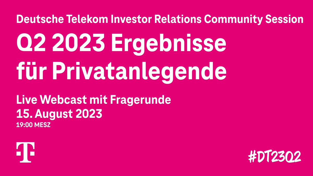 Deutsche Telekom IR tweet media