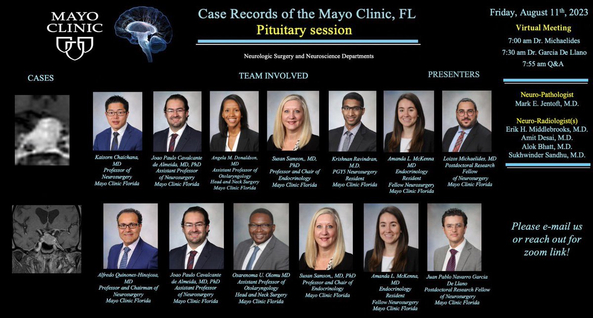 Loizos Michaelides, MD (@lmichmd) on Twitter photo Beautiful pituitary cases presented now in our Mayo Clinic Case Records, w great anatomical pearls and an amazing participation of about 100 participants from 14 different countries! Thanks for joining all! <a href="/DoctorQMd/">Dr. Alfredo Quiñones-Hinojosa</a> <a href="/joao_p_almeida/">Joao Paulo Almeida</a> <a href="/MayoClinicNeuro/">Mayo Clinic Neuro</a> <a href="/mayoflnsgyres/">Mayo Clinic Florida Neurosurgery Residency</a> #neurosurgery Beautiful pituitary cases presented now in our Mayo Clinic Case Records, w great anatomical pearls and an amazing participation of about 100 participants from 14 different countries! Thanks for joining all! <a href="/DoctorQMd/">Dr. Alfredo Quiñones-Hinojosa</a> <a href="/joao_p_almeida/">Joao Paulo Almeida</a> <a href="/MayoClinicNeuro/">Mayo Clinic Neuro</a> <a href="/mayoflnsgyres/">Mayo Clinic Florida Neurosurgery Residency</a> #neurosurgery