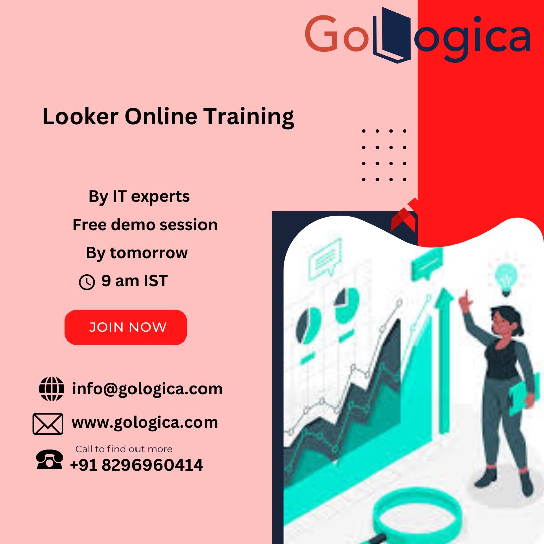 ArjunRa04457845's tweet photo. Get Start Your journey on Looker online Training at Gologica’s experts 
https://t.co/BaRSVMgbzX 
#gologica #LookerOnlineTraining #DataAnalyticsCourse #LearnLookerOnline #certication #onlinetraing #eleaning https://t.co/lvseYtkNL8