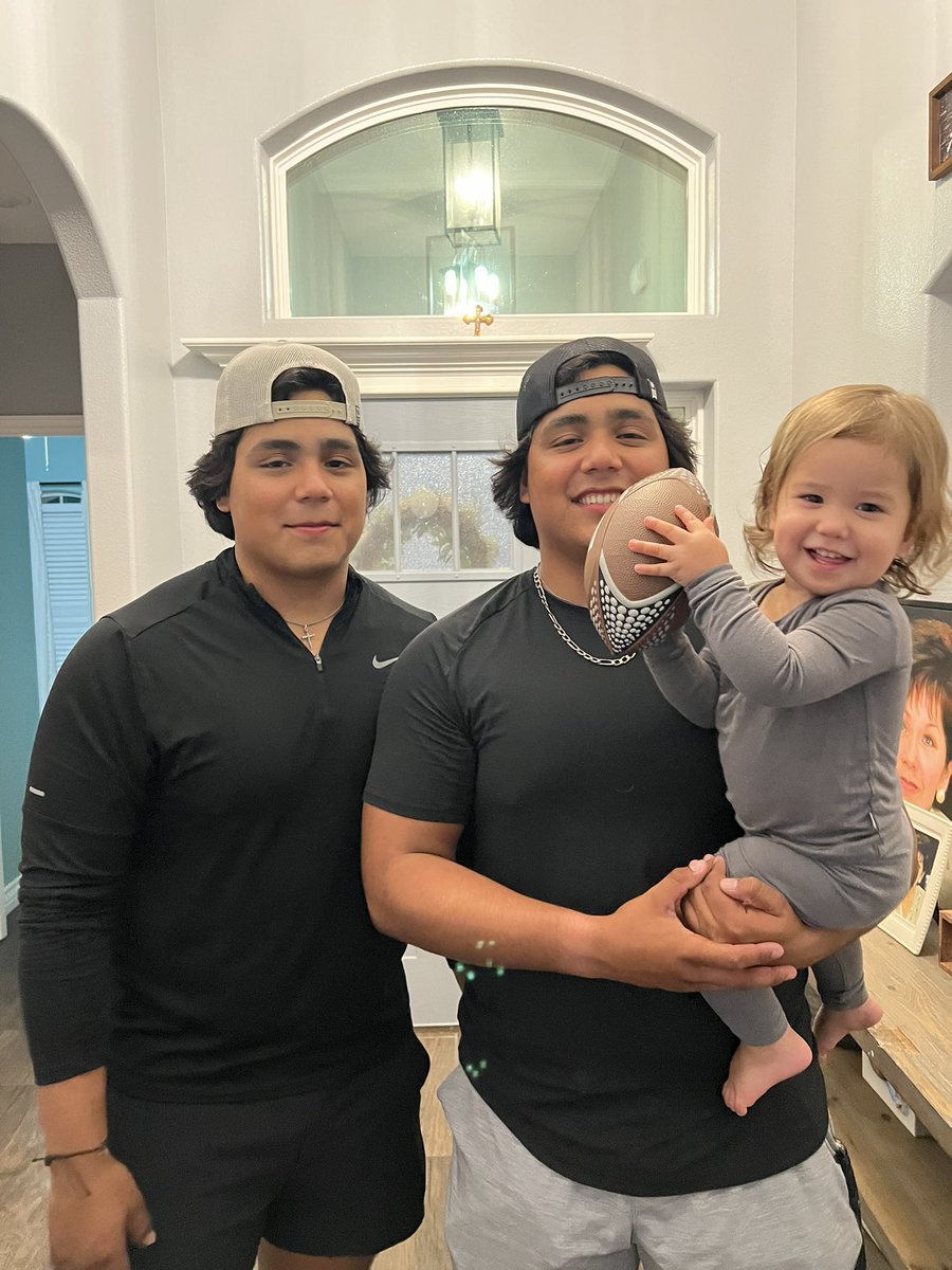 We got to see our boys last night before they head up to Sam Houston this morning. James had to get some last football throws in with his buds. We are so proud of  <a href="/joshuafrayre_/">joshua frayre</a>  and <a href="/jaredhfrayre44/">jaredh frayre</a> and can’t wait to watch them out on the football field again!  #Dominate fellas