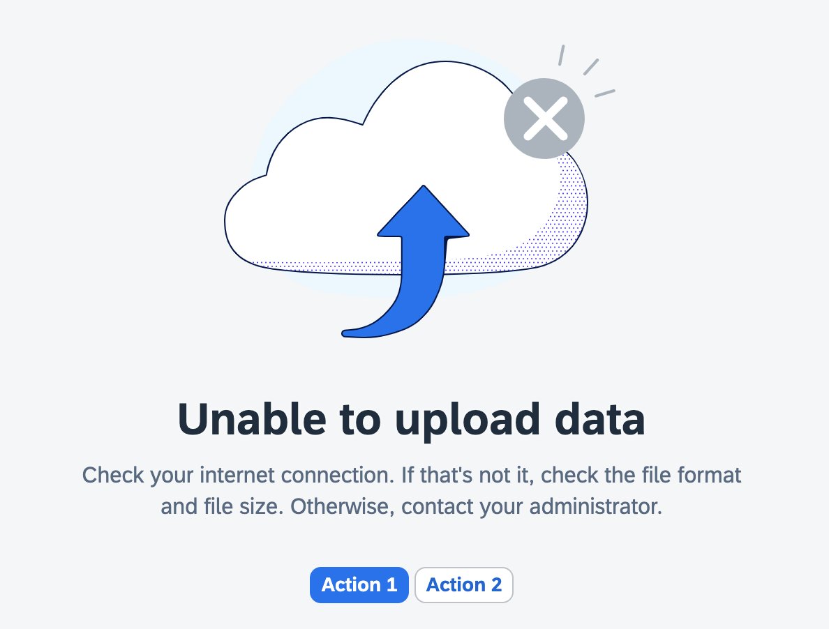 ui5webcomps's tweet image. 🎨 Get better experience for your users with the ui5-illustrated-message component! 🌟

The component combines a solution-oriented message, engaging illustration, and conversational tone. 

Choose from a variety of 100+ illustration options! 🥳

#UI5 #UI5WebComponents