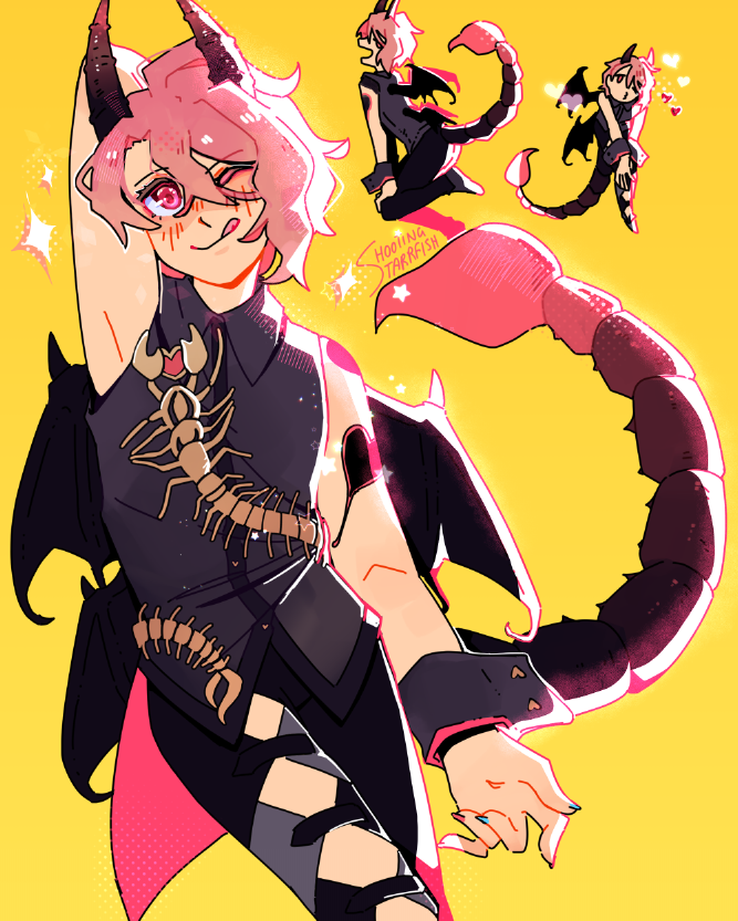 ShootnStarrfish's tweet image. feeling ever so slightly robbed that we never got asmo with a scorpion tail

#obeyme #obeymeasmodeus