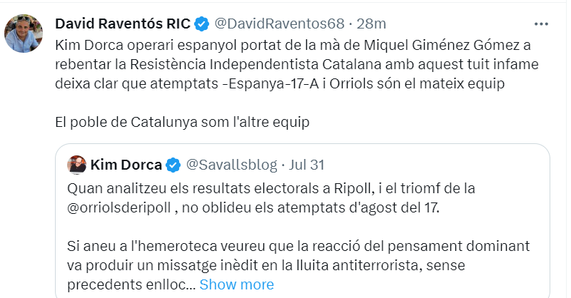 DavidReventat's tweet photo. 💥ATENCIÓ💥. Tenim guanyador del sorteig d'avui de la grossa de l'infiltrat

I el guanyador és en...... 
🥁🥁...KIM DORCA...🥁🥁

felicitacions, Kim!

Recordeu que podeu guanyar premis fantàstics com un carnet del CNI mencionant la Xana o comentant el perfil del David. Sort!!!! https://t.co/kROYSSk1eB