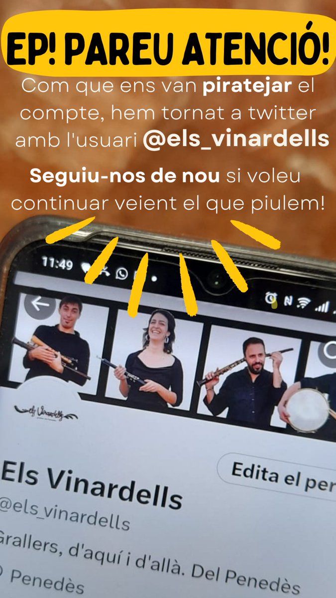 Doncs això, que ens van piratejar el compte de tuitert des d'aquell país on viu l'emèrit campetxano. Ara hem tornat amb <a href="/els_vinardells/">Els Vinardells</a> . Seguiu-nos de nou si voleu continuar veient el que piulem!