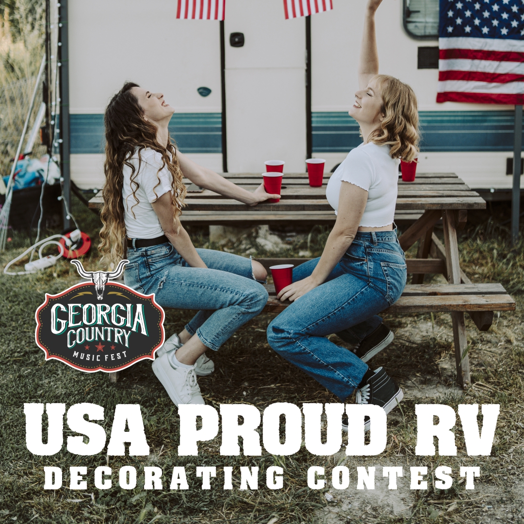 Calling all the campers! Decorate your campsite in red, white &amp; blue for a chance to win any of the following:
•Ticket upgrades
•M&amp;G with your fav artist
•$200 tab on your wristbands
•2023 tickets to <a href="/GVLFest/">Greenville Country Music Fest</a>
•2024 tickets to GCMF

For more: georgiacountrymusicfest.com/news/usa-proud…