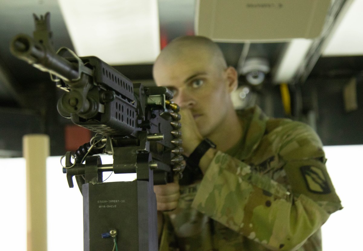 TFSpartan's tweet photo. Soldiers assigned to the 155th Armored Brigade Combat Team, train on a Reconfigurable Vehicle Trainer at Camp Buehring, Kuwait. This training allows Soldiers the opportunity to enhance their readiness while #TaskForceRifles under #TaskForceSpartan and #OperationSpartanShield https://t.co/gyqOBxyh2z