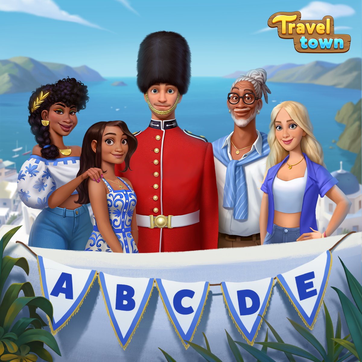 TravelTownGame's tweet photo. 500 Energy Giveaway! ⚡️ We're almost ready for the #celebration in our #tavern! but before that: can you tell us who messed up their #outfit for a chance to win? 👕🤔 
Let’s break some plates!  https://t.co/ZFHeqB2QtK https://t.co/Z4uw5w2TuL
