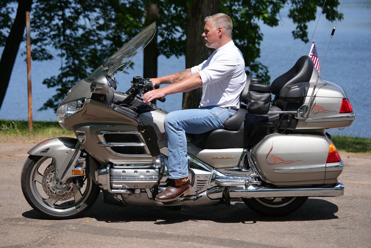 BigBikeParts's tweet photo. Getting ready for Gold Wing GL1800 Gen 1 photoshoot for new brochures &amp; catalogs.  Call to order one today 888-244-2453! #honda #hondagoldwing #gl1800 #goldwing https://t.co/6zpHDvpZ38