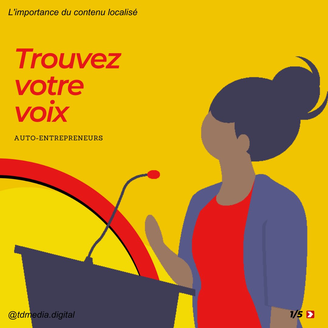 tdmediadigital's tweet image. 🌍 🎙️ Vous voulez conquérir le marché africain ? Découvrez comment adapter votre voix, raconter des histoires percutantes et générer une confiance durable. 🗨️ Lisez l'article complet en cliquant sur le lien dans la bio. #ContentLocalization #Storytelling #DigitalSuccess