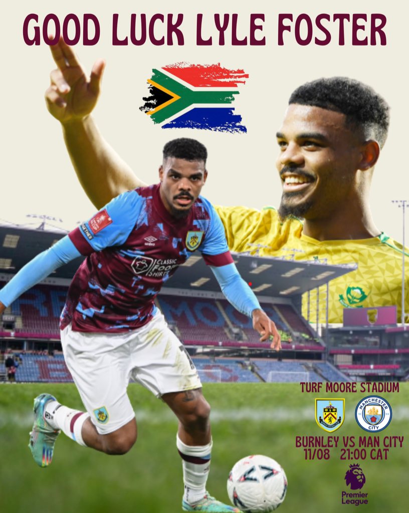 Join us in wishing @LBFoster9 Goodluck in his first Premier League season🙏🏾
Quote this with #GoodLuckLyle🇿🇦🇿🇦 and wish him well🇿🇦