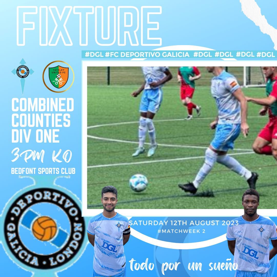 We welcome @YateleyUtdFC to The Rec and to the league as one of the new @ComCoFL teams. Only our second game with midweek postponement so boys really looking forward to this. Sure to be goals, as usual, so come and support both teams. #DGL #GoalsGalore