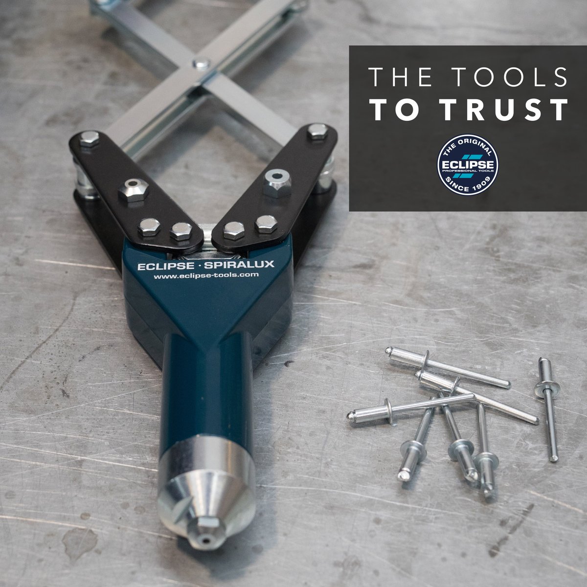 Our range of Traditional Hand riveters includes the Lazy Tong or Lattice Riveter. We offer a Heavy Duty and a Standard version. These powerful and versatile tools can be operated with one hand, and the handle pivots for ease of use when working at an angle.