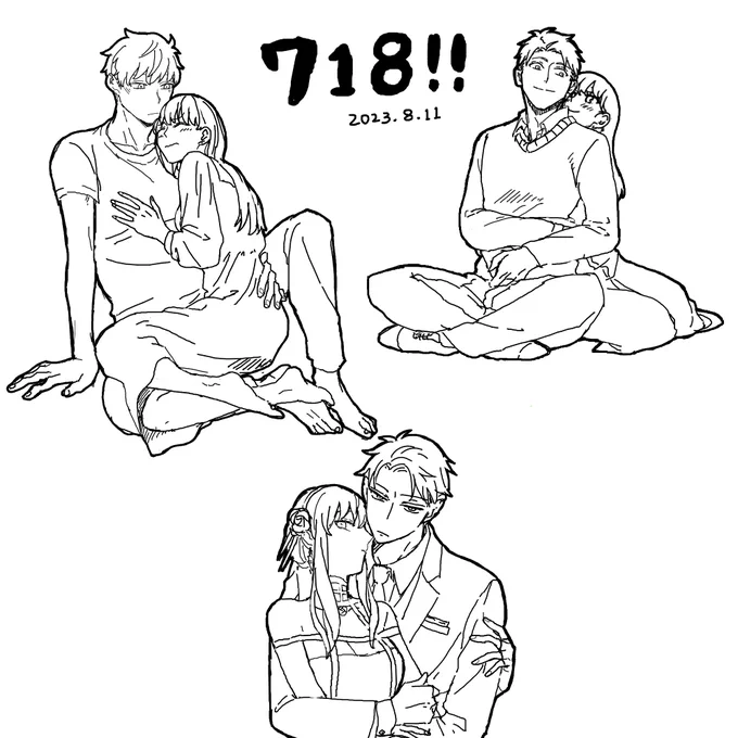 今日は秋月さん(akdk831)、さいとおさん(emondgm5)さんとロヨ絵チャさせていただきました〜!ハグの日!2日遅れの!!かわいい!!!🥳🥳🥳 