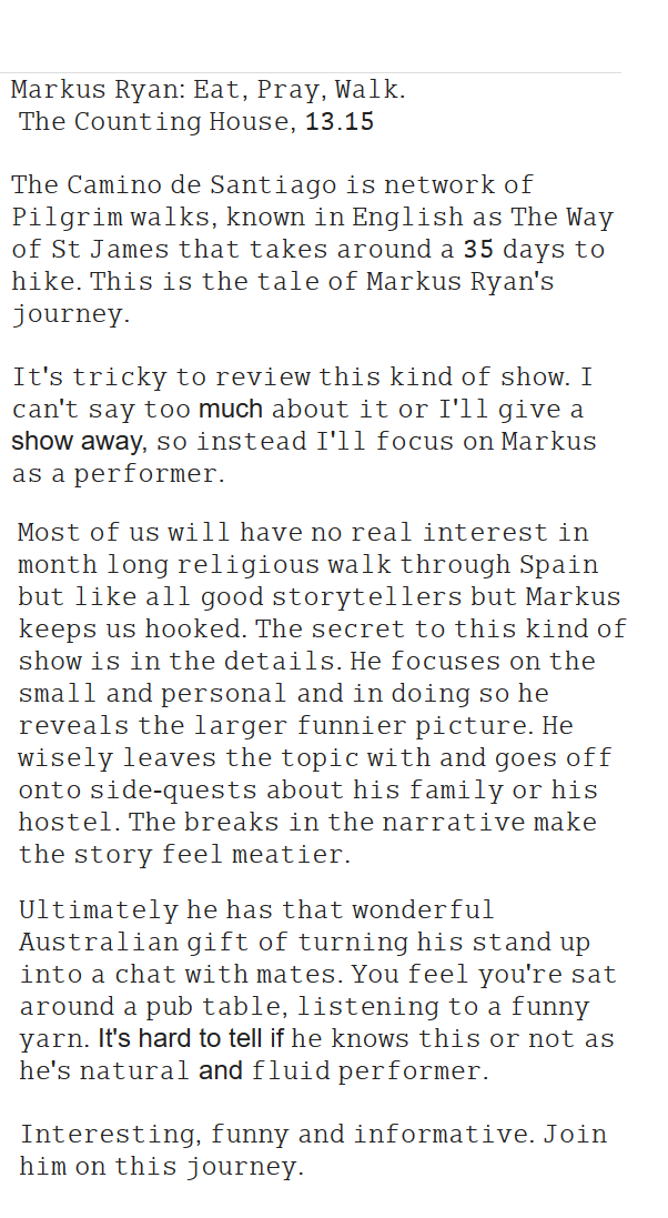 Independent Comedy Reviews tweet media