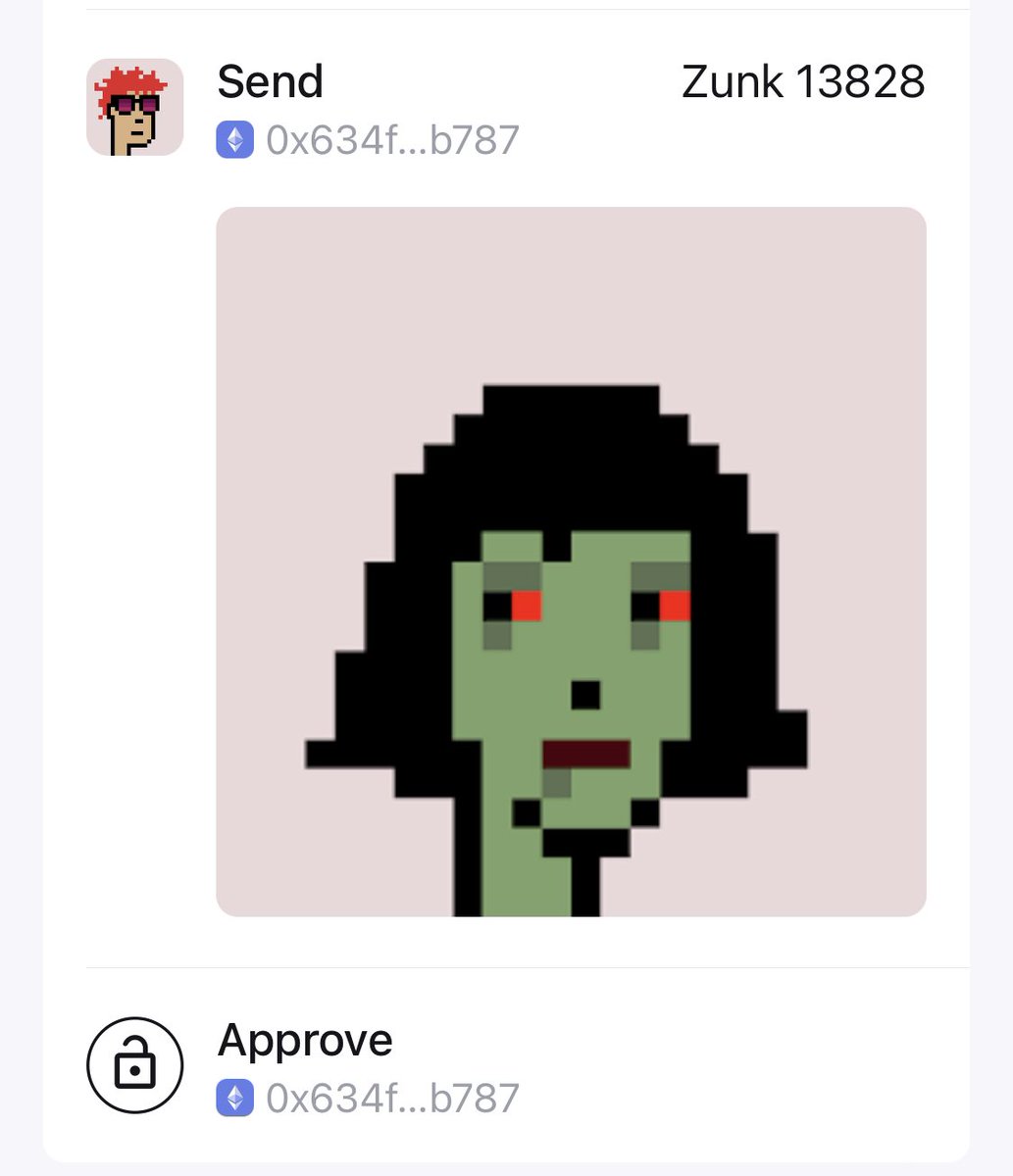 Signed a malicious contract and lost my zombie zunk #13828🙄
Anything we could do?
<a href="/ZunkzNFTs/">Zunkz</a>