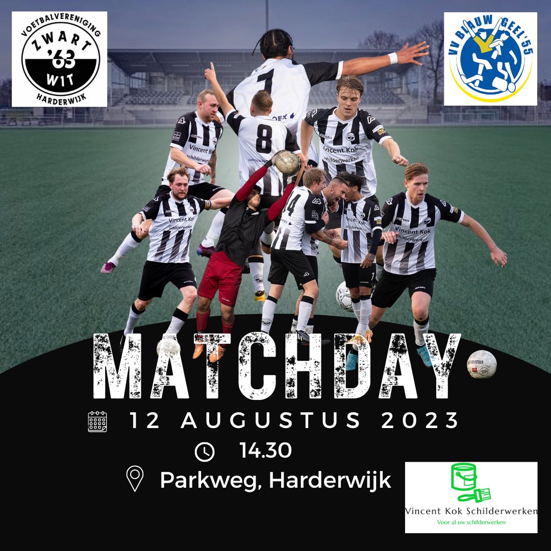 Morgen is het zover! De eerste oefenwedstrijd van het 1e elftal staat op het programma. Om 14.30 wordt er thuis aan de Parkweg afgetrapt tegen <a href="/BlauwGeel55/">Blauw Geel '55</a> ⚽️ We hopen jullie morgen te zien!