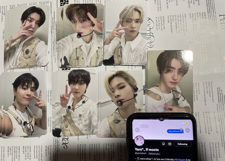 yaraskart's tweet photo. 🐥 — #yaravrssales — 🐥
𖤐 Wts Lfb Enhypen Darkblood Kpopmerch Luckydraw r2 Heeseung Jungwon Jay Jake Sunghoon Sunoo Ni-ki Set 𖤐

⤷ Feta || Aug
⤷ ₱4,095 each set || NOT ALL IN
⤷ Payo / dop w dp ₱1k, 24hrs
⤷ Doo, Aug 13

☻︎Dm / Reply Mine☻︎ https://t.co/SN9hx1ShqW