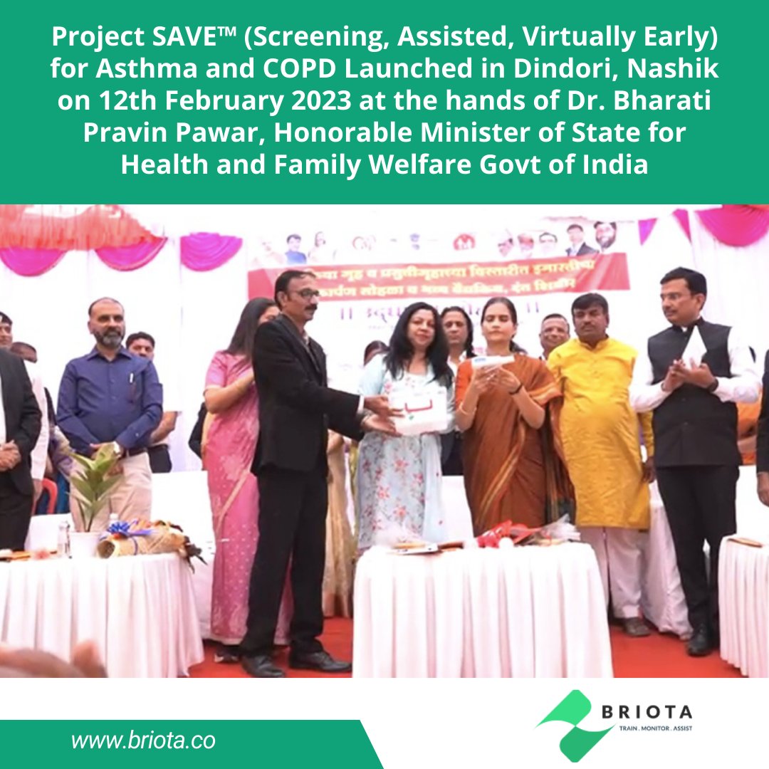 BriotaTech's tweet image. Launching Project SAVE™: A revolutionary step towards combating Asthma and COPD. 
Learn more- briota.co

#ProjectSAVE #RespiratoryHealth #COPD #HealthcareInitiative #CommunityWellness