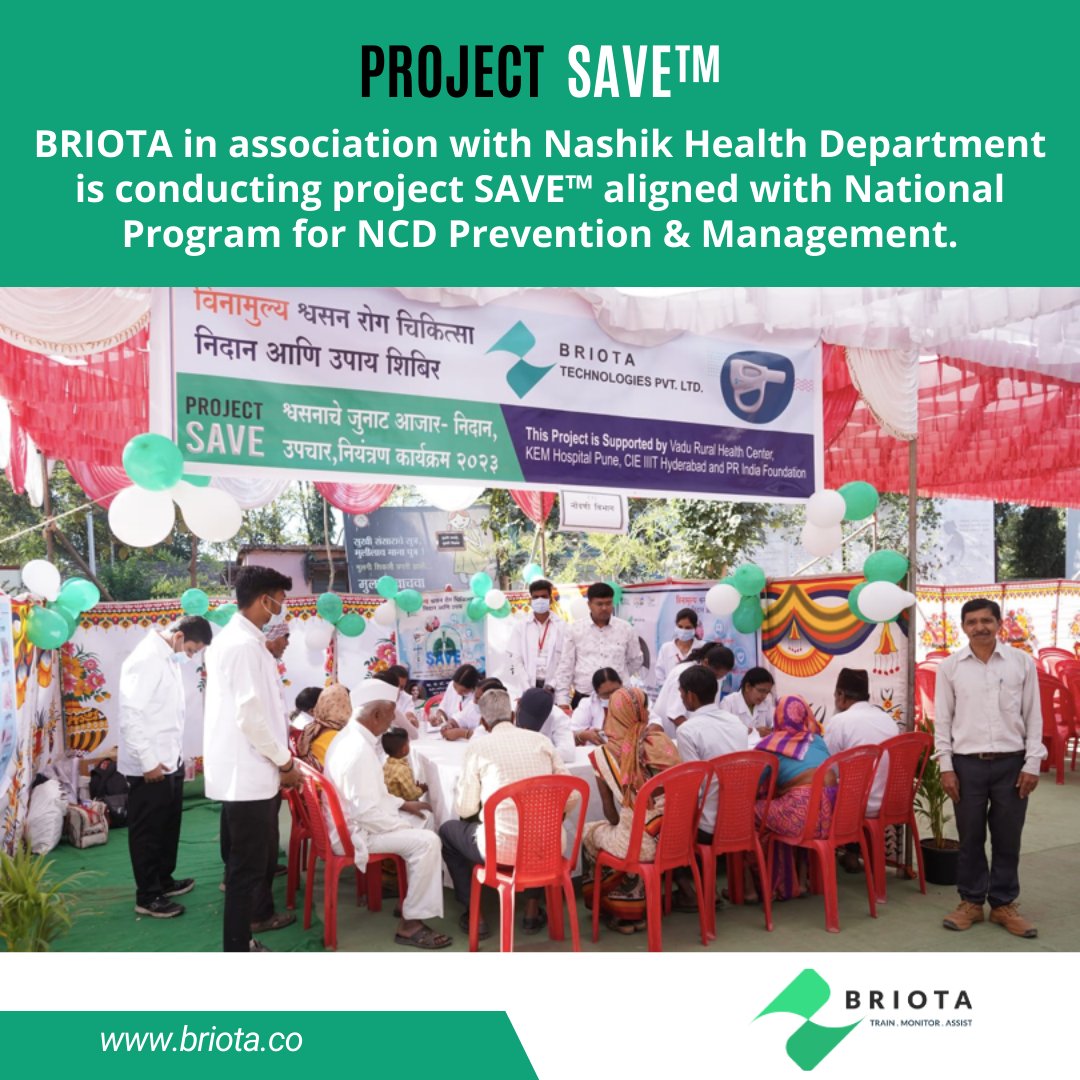 BriotaTech's tweet image. Launching Project SAVE™: A revolutionary step towards combating Asthma and COPD. 
Learn more- briota.co

#ProjectSAVE #RespiratoryHealth #COPD #HealthcareInitiative #CommunityWellness