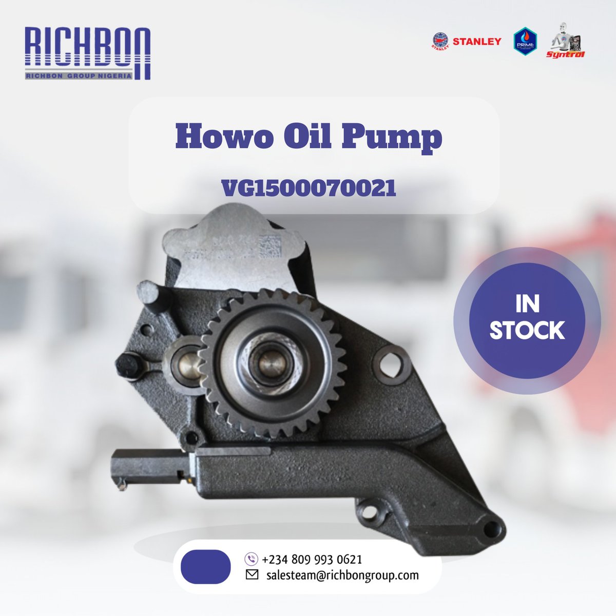 RichbonGroup's tweet photo. 🛢️ In Need of an Oil Pump? We've Got You Covered! 🛢️Looking for a reliable oil pump? Look no further!

#breakingnews #nigerjunta #renewedshege #innoson #Ugochukwu #PEPTjudgement #ManchesterCity https://t.co/6ubgm1pooD