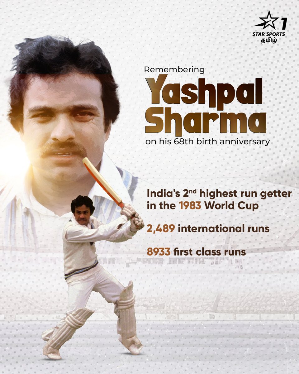 Happy Birth Anniversary #YashpalSharma 👑 

#HBDYashpalSharma #TeamIndia